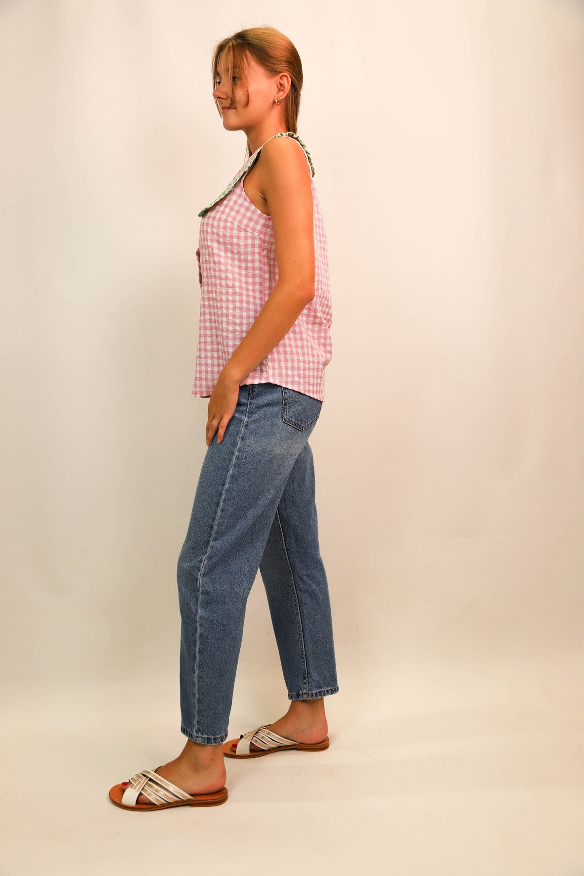 Blouse sans manches rose Musy Muse Taille S/M - NEUF
