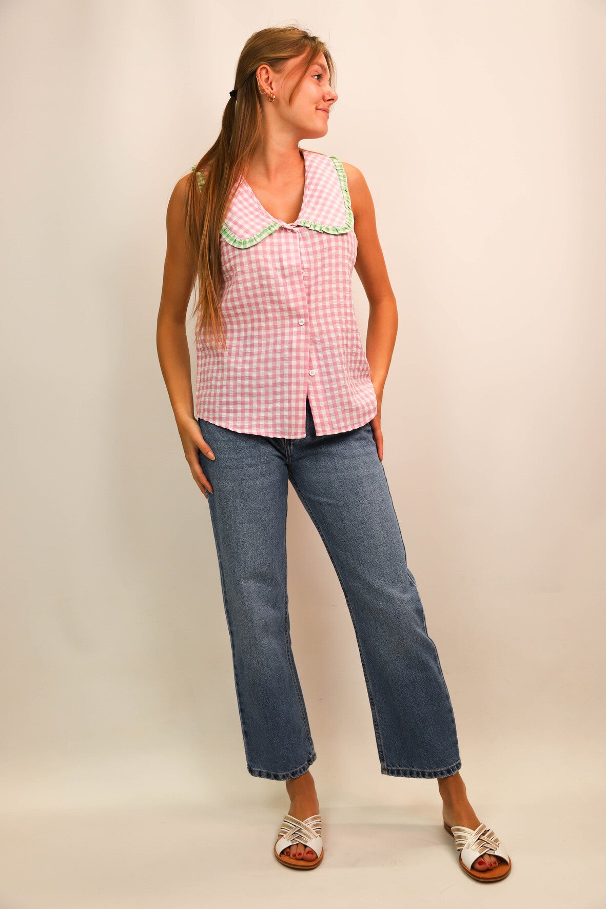 Blouse sans manches rose Musy Muse Taille S/M - NEUF