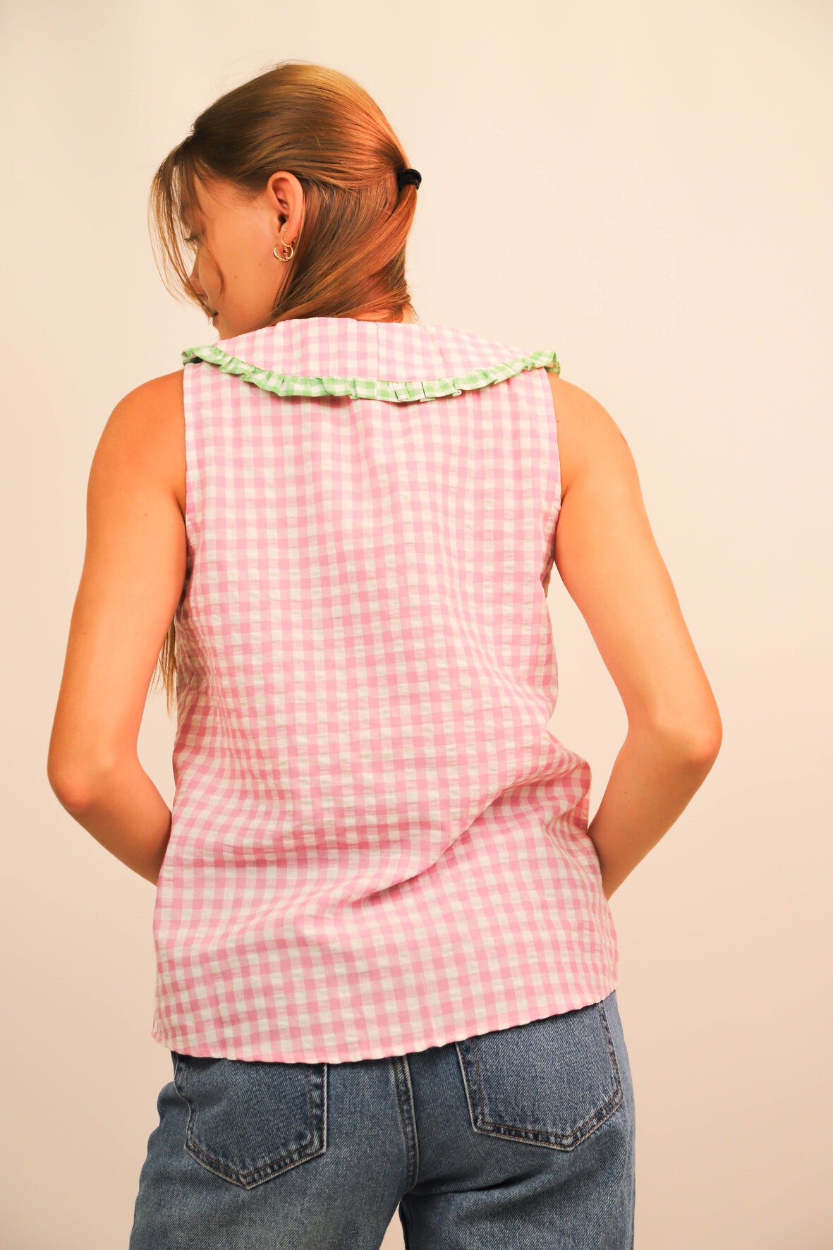 Blouse sans manches rose Musy Muse Taille S/M - NEUF