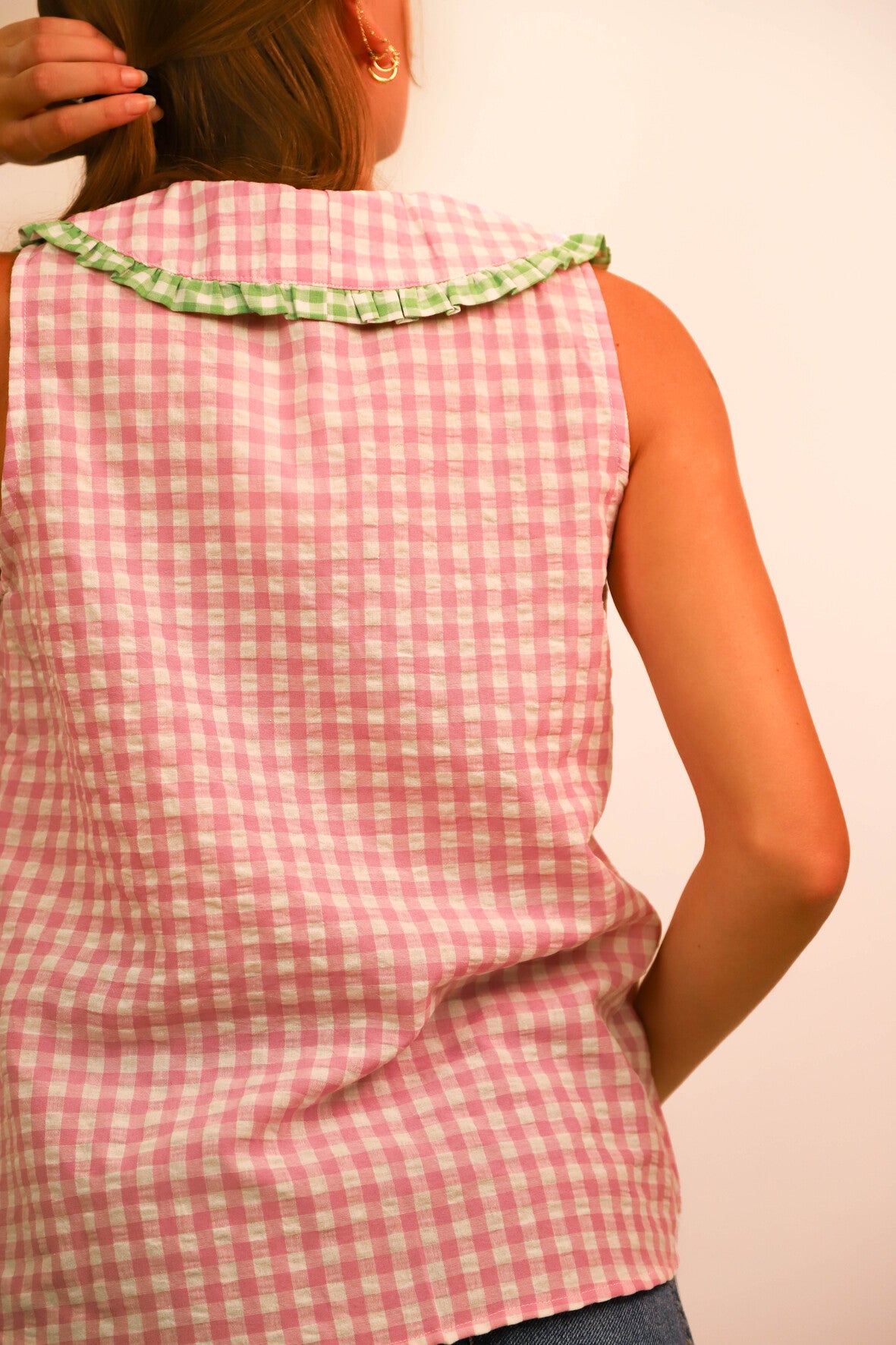 Blouse sans manches rose Musy Muse Taille S/M - NEUF