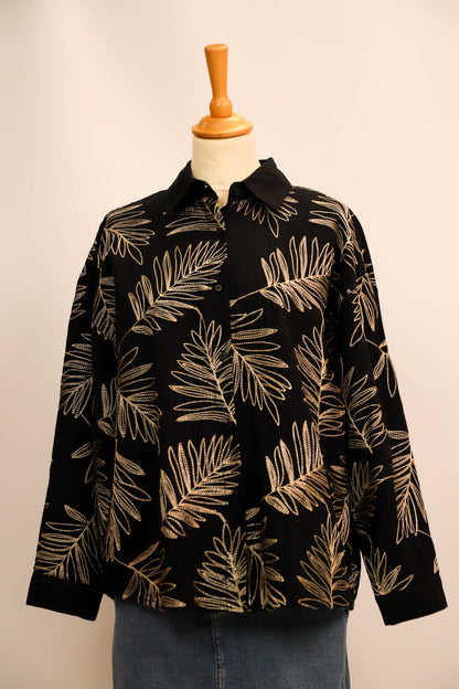 Blouse noire et dorée M&G Taille S