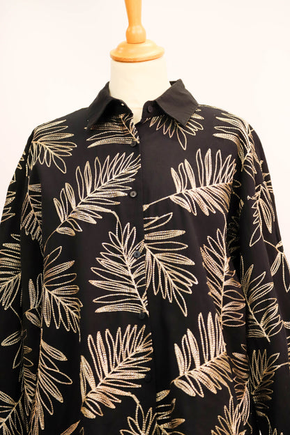 Blouse noire et dorée M&G Taille S