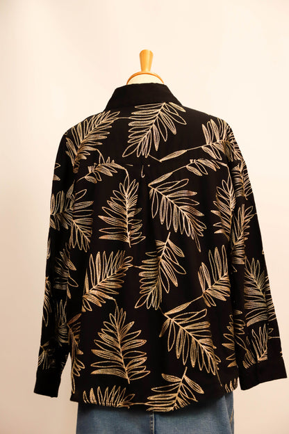 Blouse noire et dorée M&G Taille S
