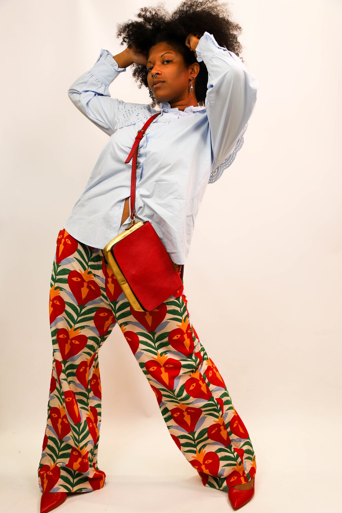 Pantalon fluide multicolore, Incerti x Monoprix, Taille XL