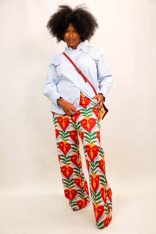 Pantalon fluide multicolore, Incerti x Monoprix, Taille XL