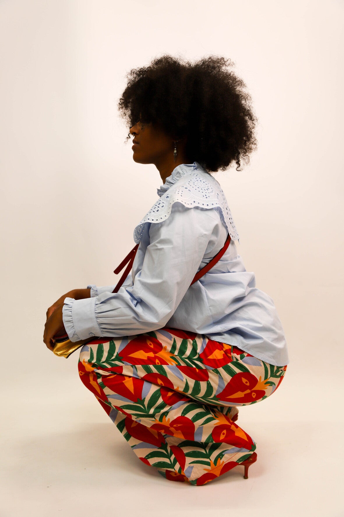 Pantalon fluide multicolore, Incerti x Monoprix, Taille XL