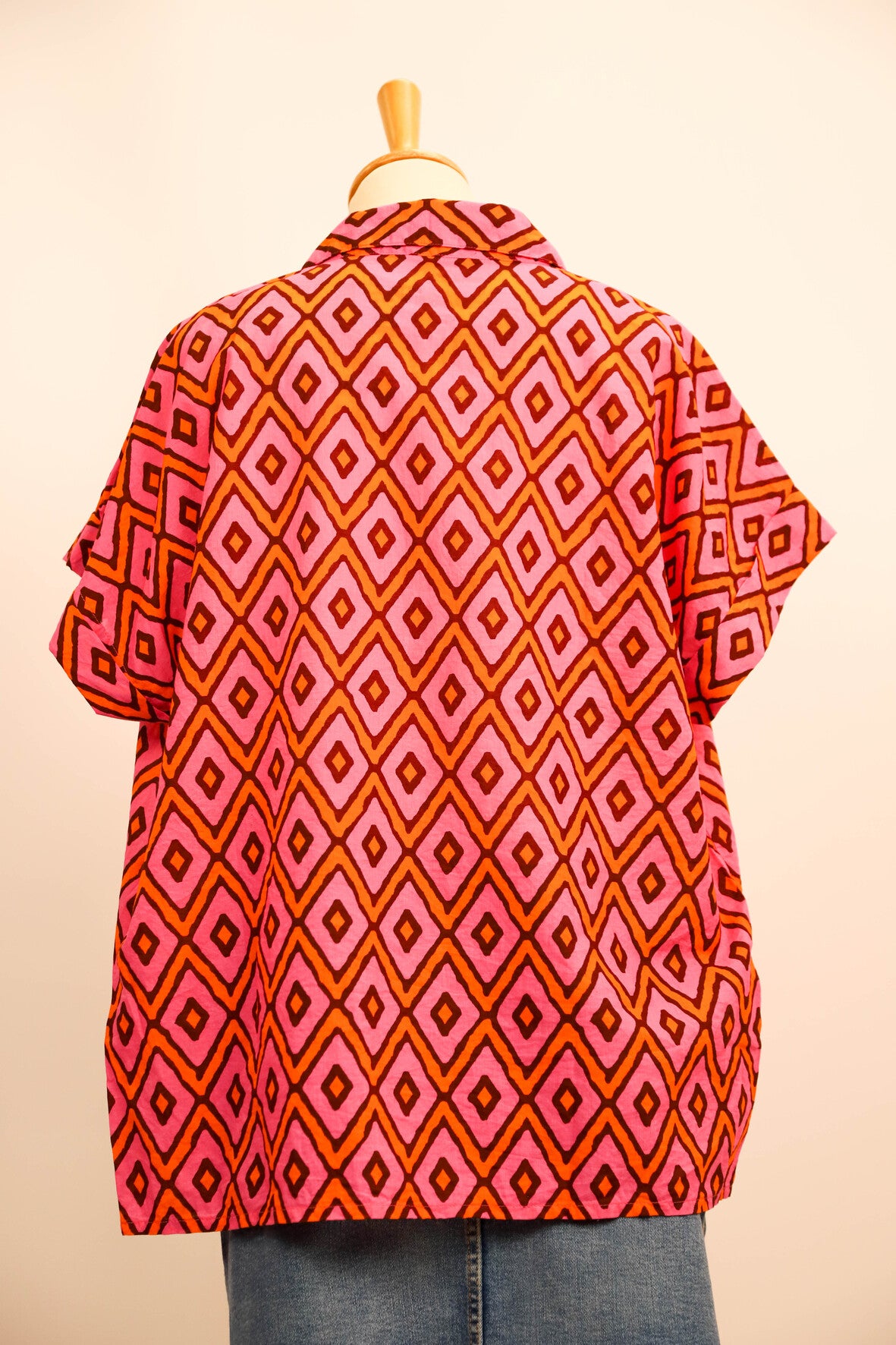 Chemise rose et orange Promod Taille XXL