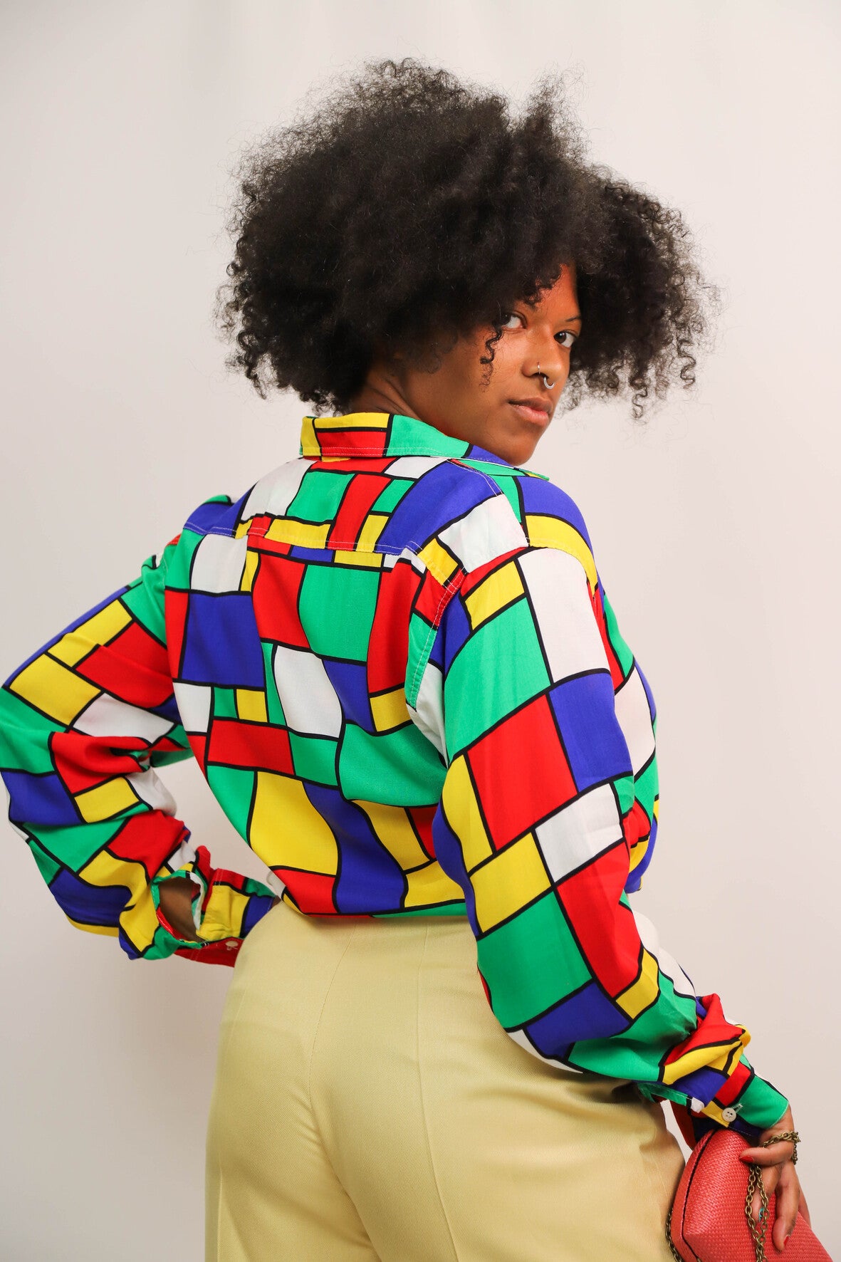 Chemise carrés multicolore Perfecto Taille M