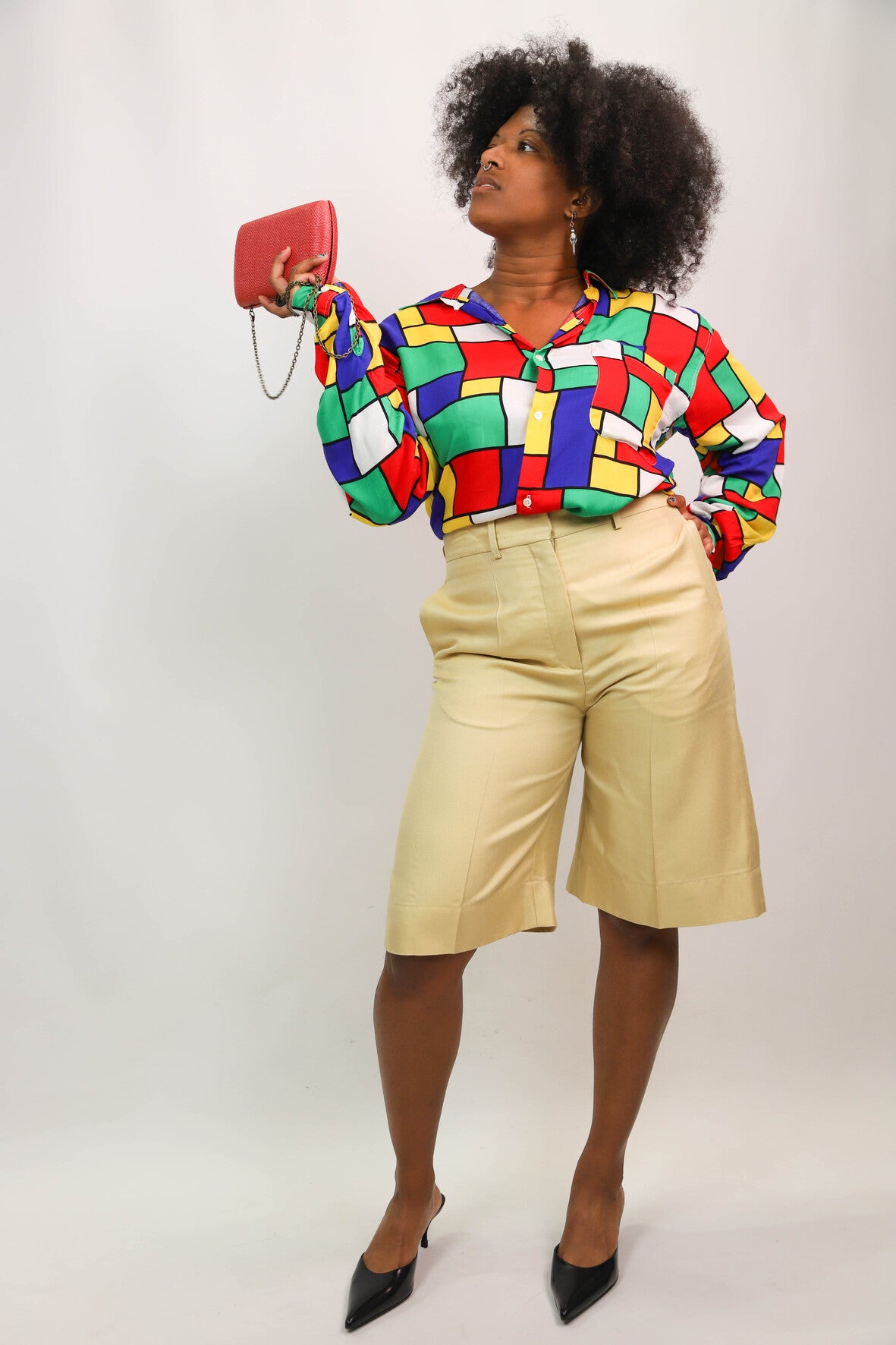 Chemise carrés multicolore Perfecto Taille M