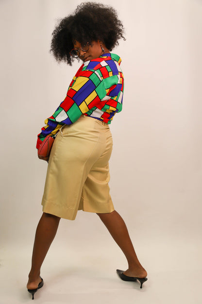 Chemise carrés multicolore Perfecto Taille M