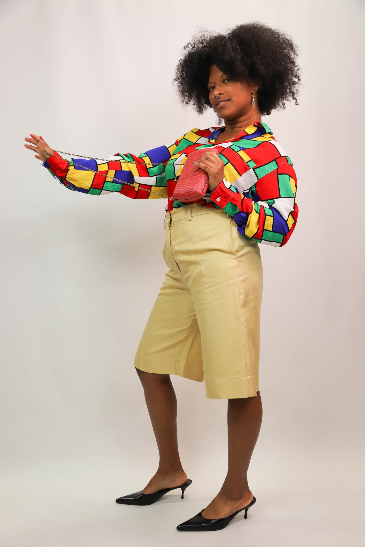 Chemise carrés multicolore Perfecto Taille M
