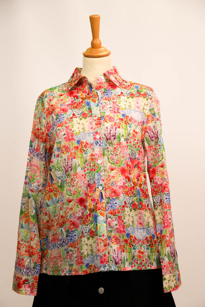 Chemise fleurie Maison Onado Taille S - NEUF