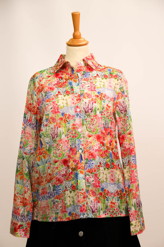 Chemise fleurie Maison Onado Taille S - NEUF