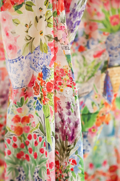 Chemise fleurie Maison Onado Taille S - NEUF
