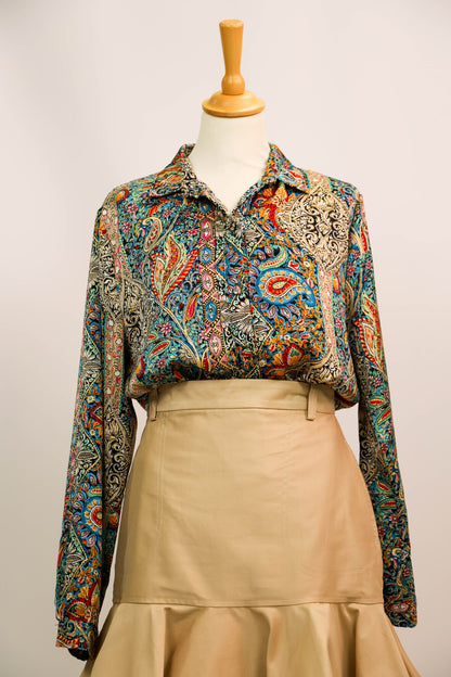 Chemise à motif multicolore Season Taille L