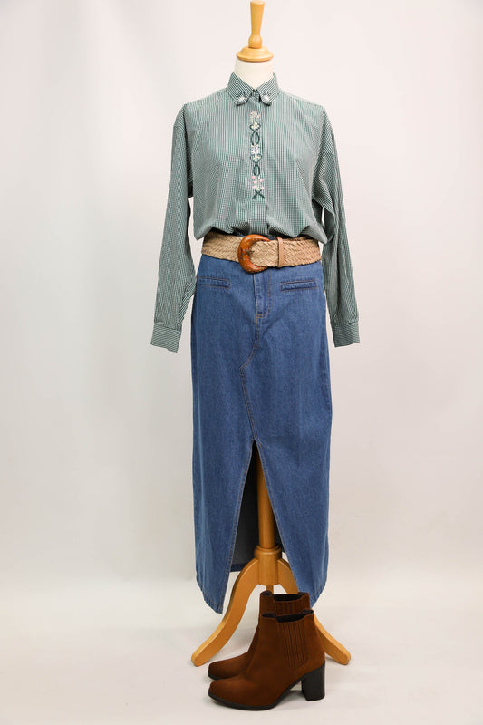 Chemise vichy verte Mary Kimberley Chemiserie Taille L