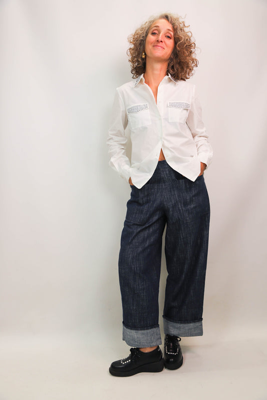 Jean large bleu O'Men Taille S