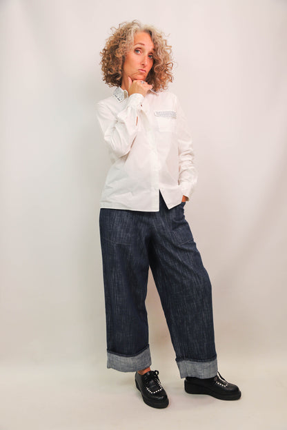 Jean large bleu O'Men Taille S