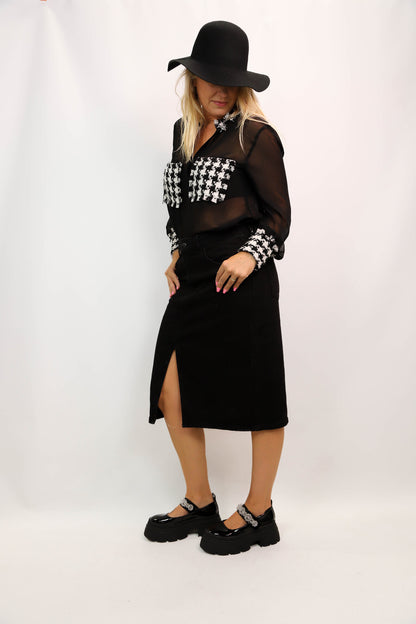 Jupe noire Camaïeu Taille XL