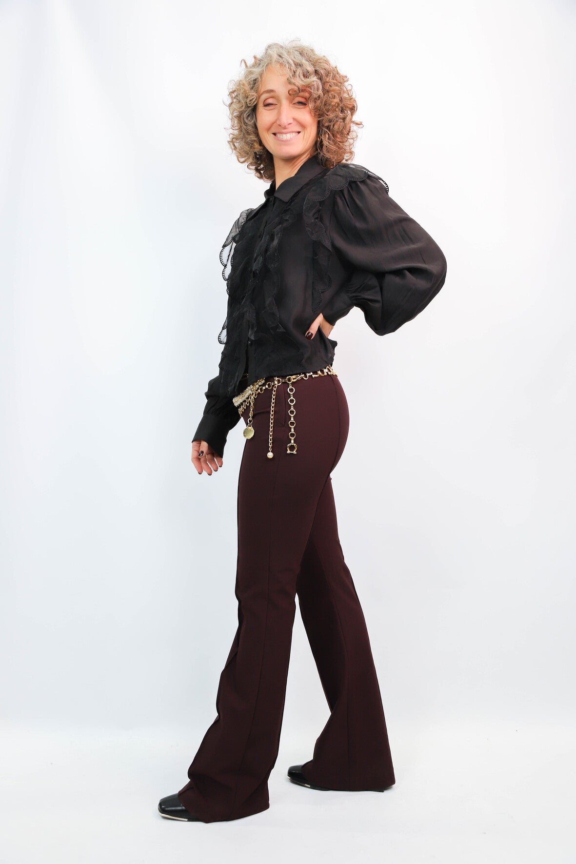 Pantalon prune H&M Taille XS