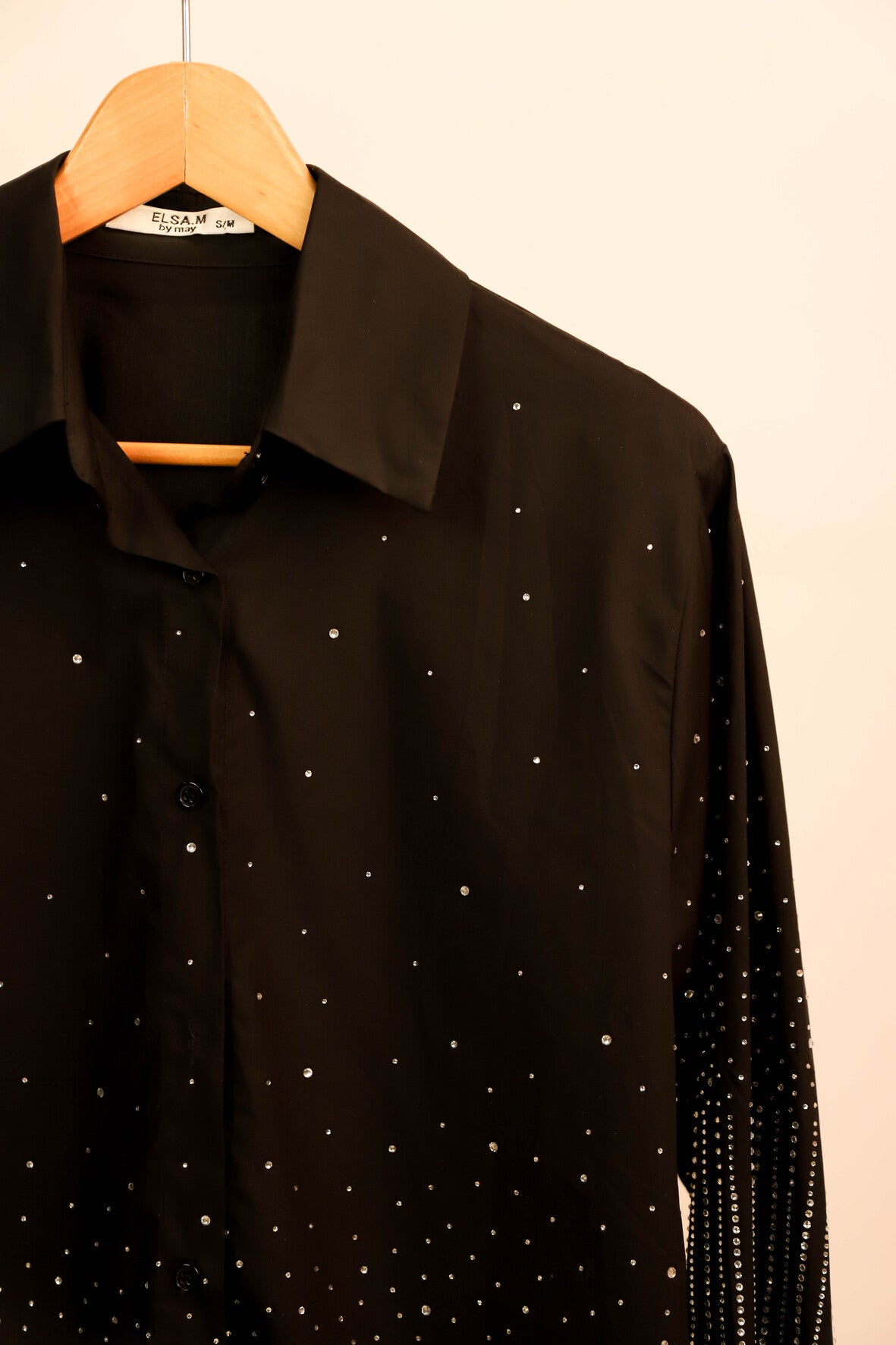 Chemise noire Elsa. M Taille S/M - NEUF