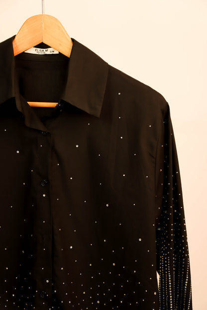 Chemise noire Elsa. M Taille S/M - NEUF