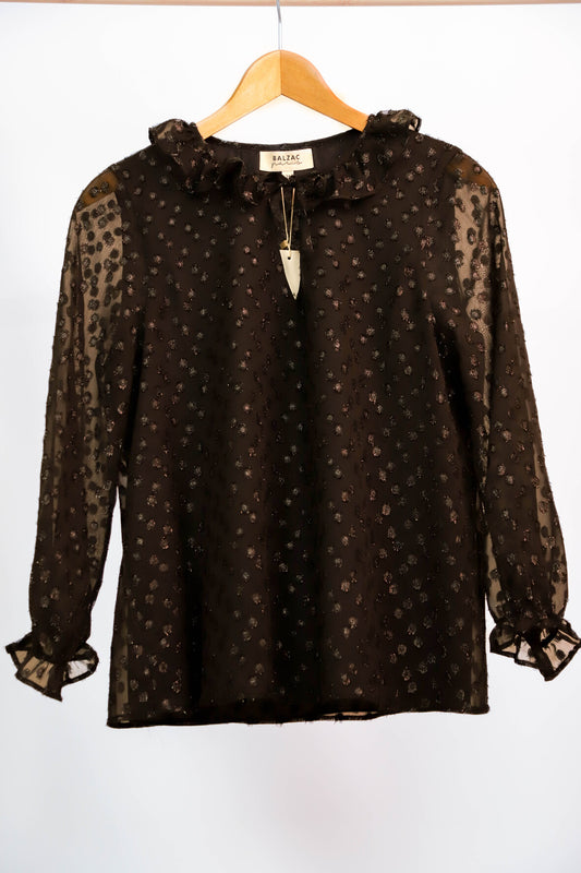 Blouse noire Balzac Taille S - NEUF