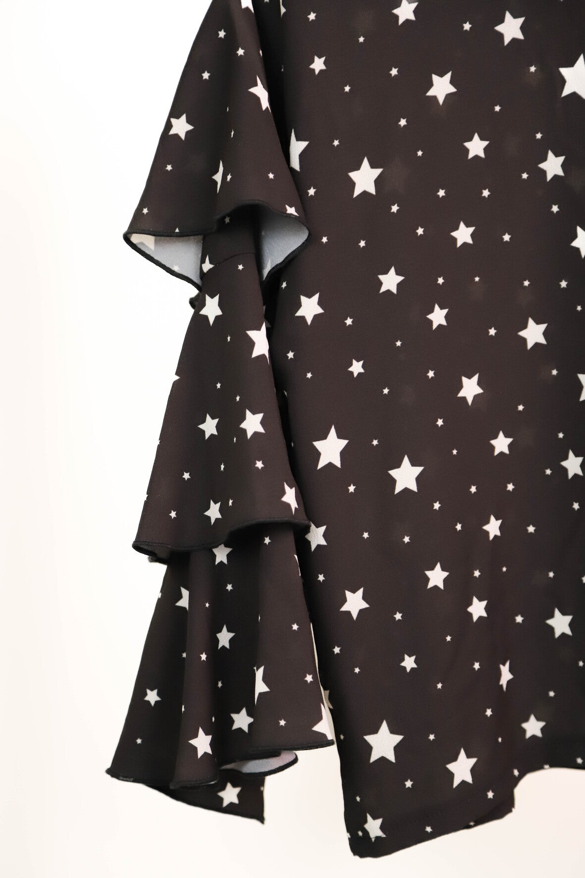 Blouse noire avec étoiles blanches, A bicyclette Taille M - NEUF