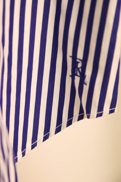 Chemise rayée bleue et blanche Ralph Lauren Taille M