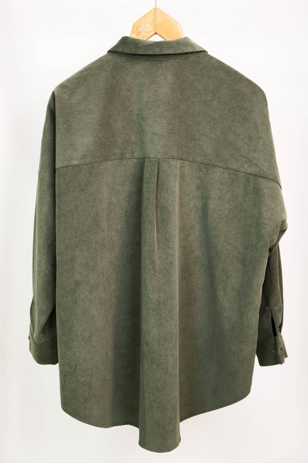 Chemise en velours kaki Zara Taille L