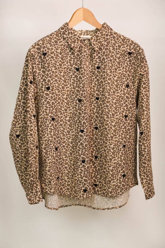 Chemise léopard et coeurs Musy Muse Taille L