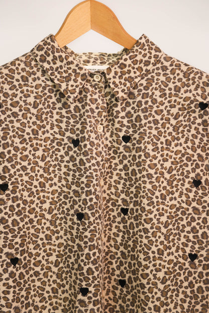 Chemise léopard et coeurs Musy Muse Taille L