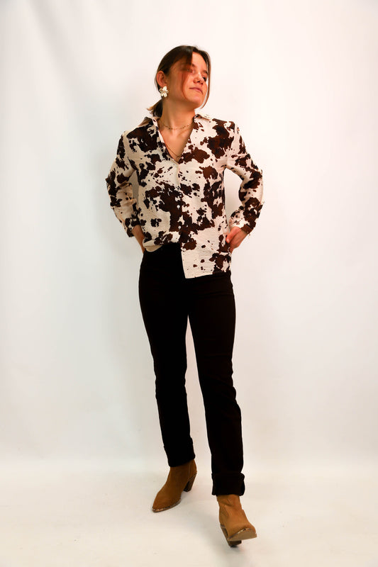 Jean marron Nina Carter Taille S - NEUF