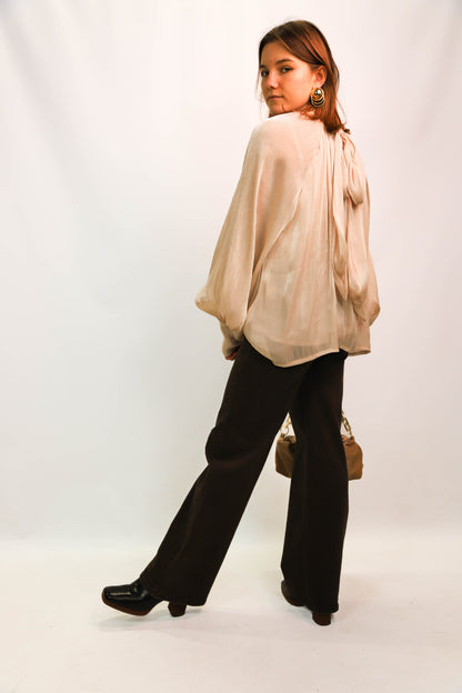 Blouse beige Lumine Taille Unique - NEUF