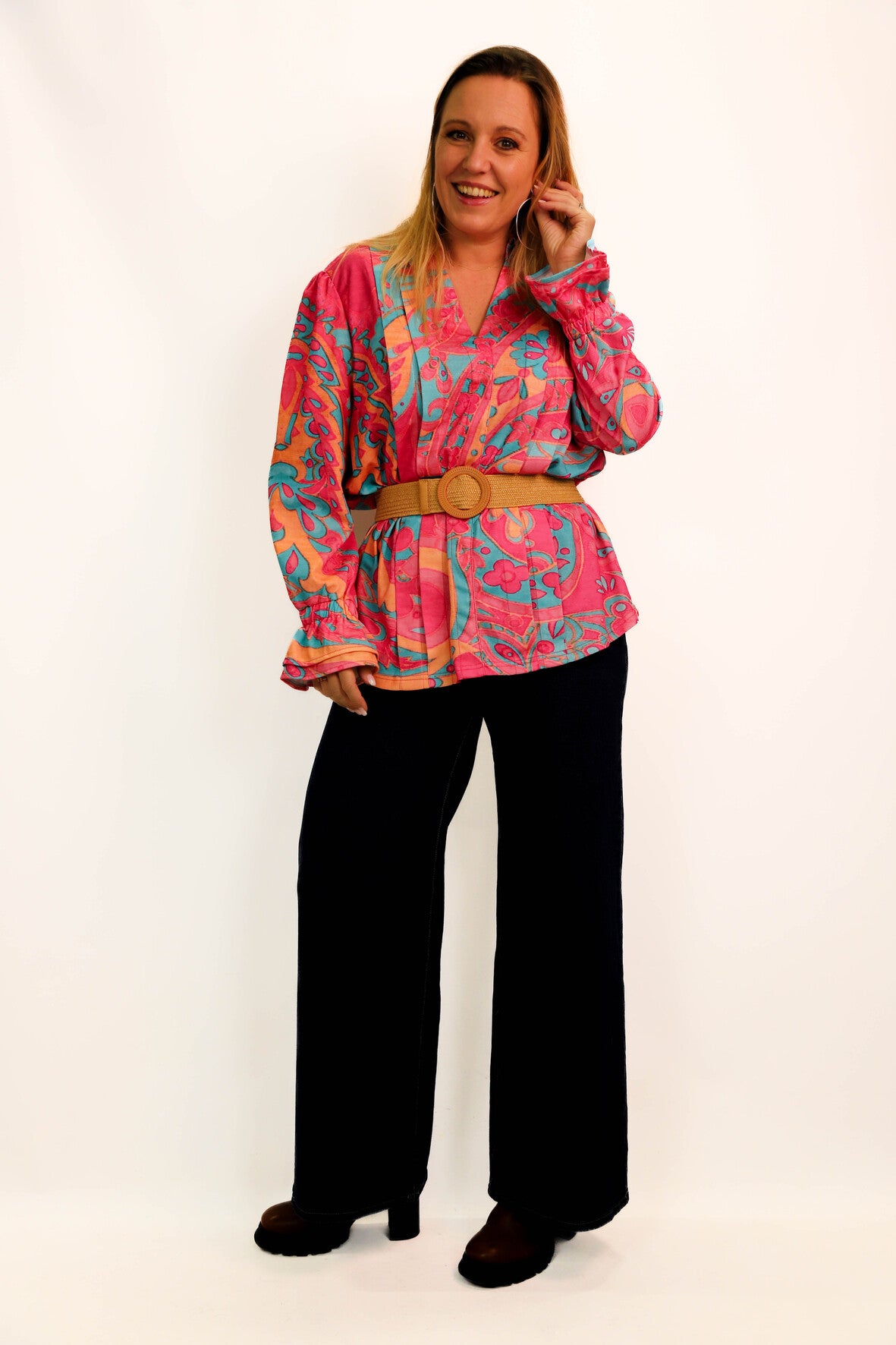 Blouse rose Maria et Gabriele Taille 3XL