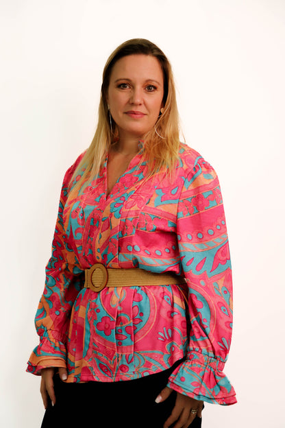 Blouse rose Maria et Gabriele Taille 3XL
