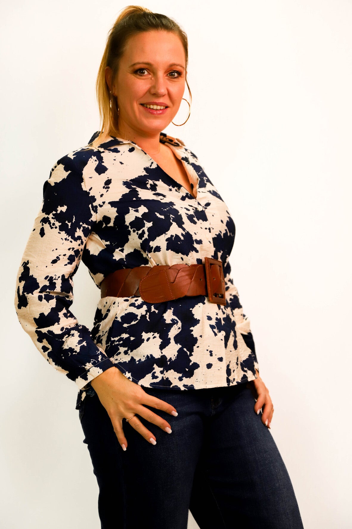 Chemise bleue Akoz de toi Taille M - NEUF