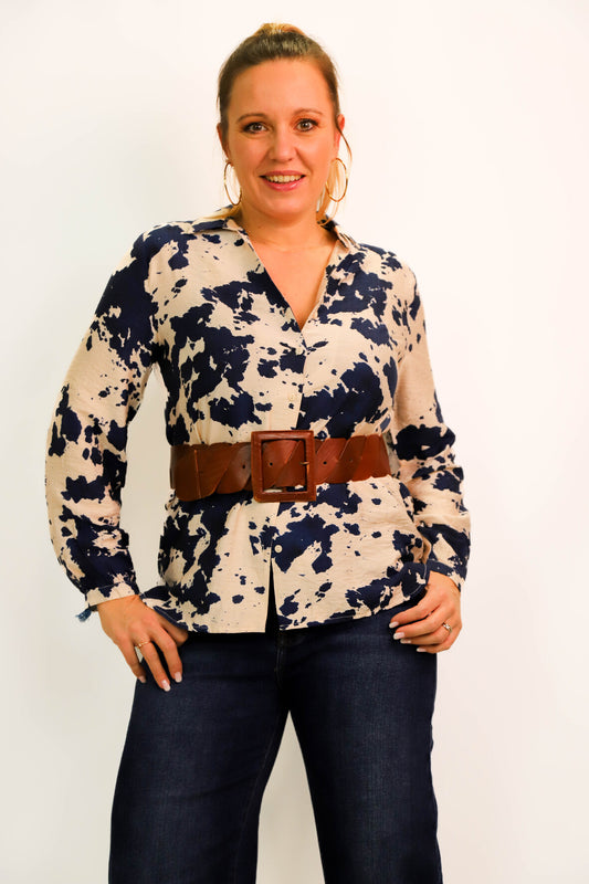 Chemise bleue Akoz de toi Taille M - NEUF