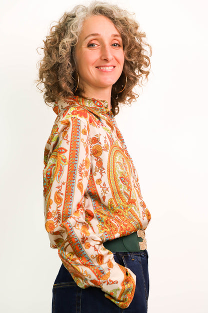 Chemise à motifs Mango Taille M