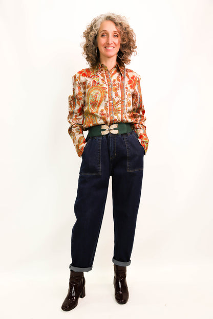 Chemise à motifs Mango Taille M