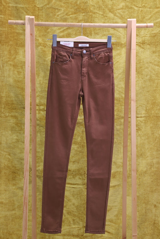 Pantalon marron Nina Carter Taille XS