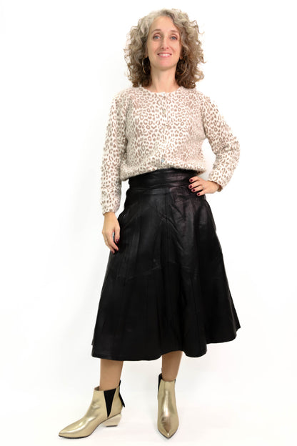Jupe en cuir noire Taille XS