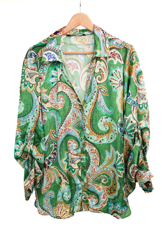 Chemise verte Zara Taille XXL