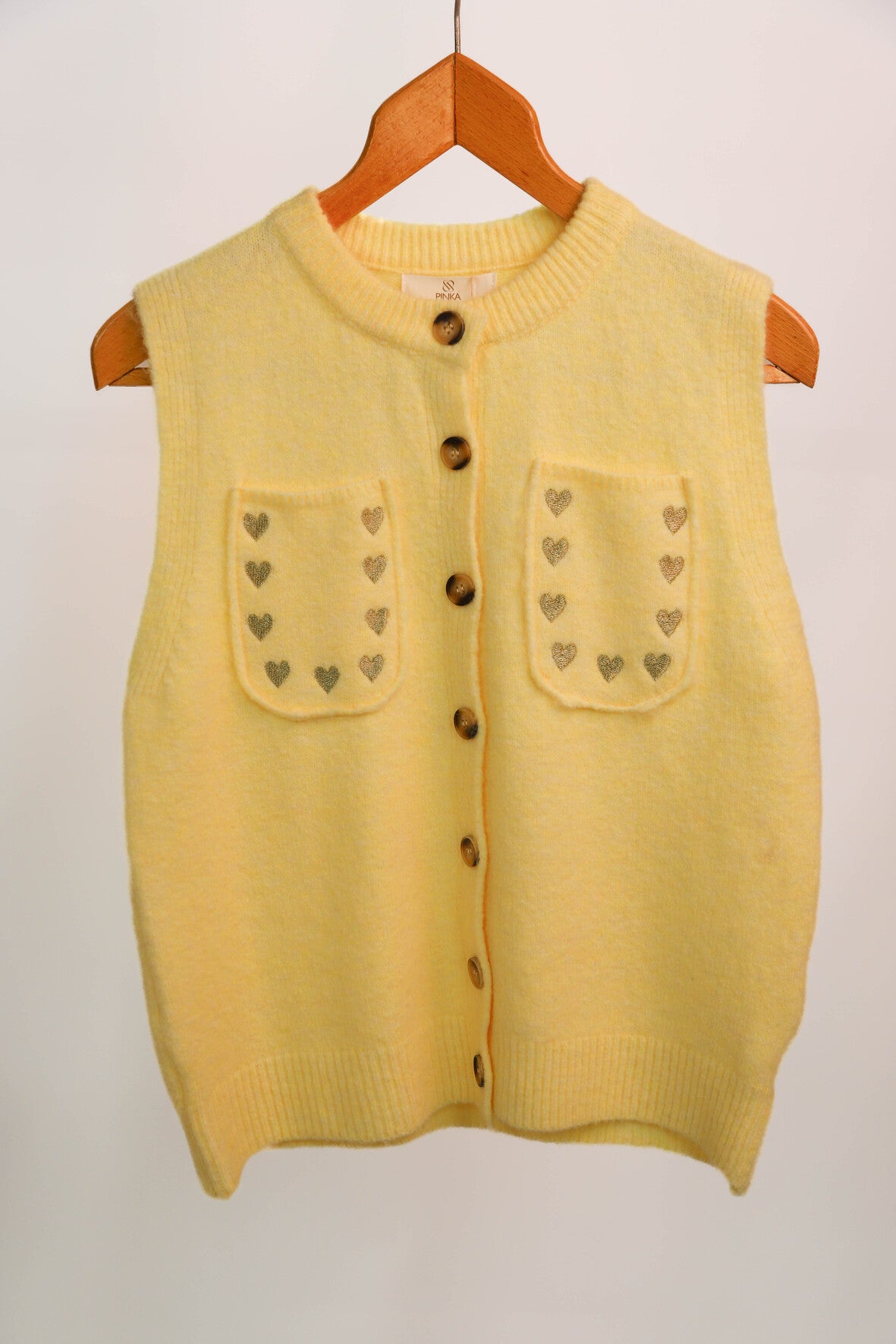 Gilet sans manches jaune Pinka Taille Unique - NEUF