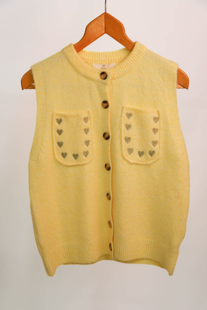 Gilet sans manches jaune Pinka Taille Unique - NEUF