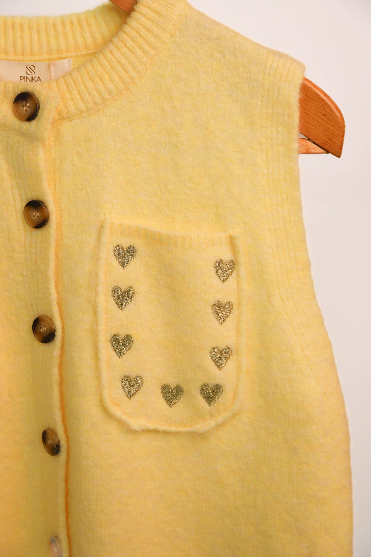 Gilet sans manches jaune Pinka Taille Unique - NEUF