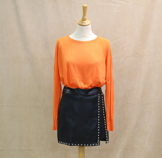 Pull fin orange, Zara, Taille L