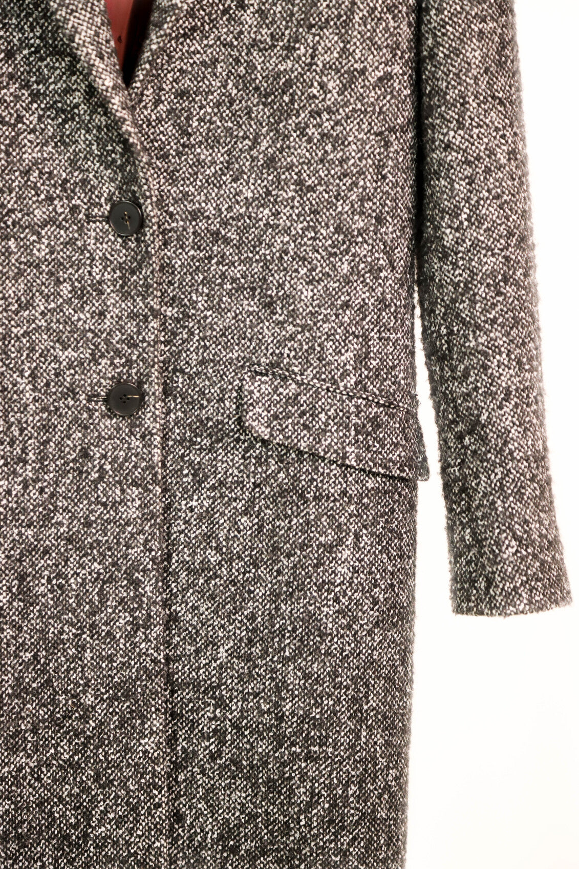 Manteau gris chiné col léopard IKKS Taille XS
