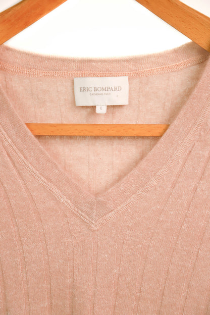 Pull manches courtes vieux rose Eric Bompard Taille L