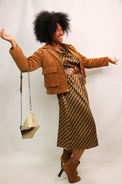 Sac pochette en bâche de vitrine upcyclée beige, Fringuette La Ligne